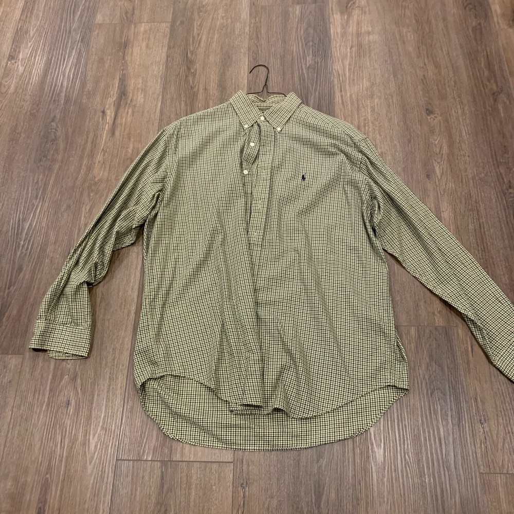 Ralph Lauren Green Plaid Casual Shirt